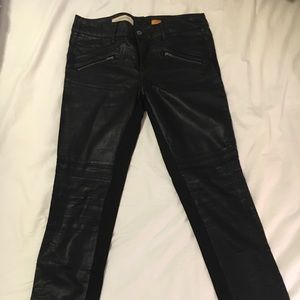 *LIKE NEW* Pilcro vegan leather front pants